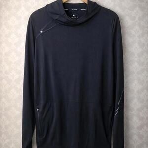 Nike Running Dri Fit long sleeve hooded shirt